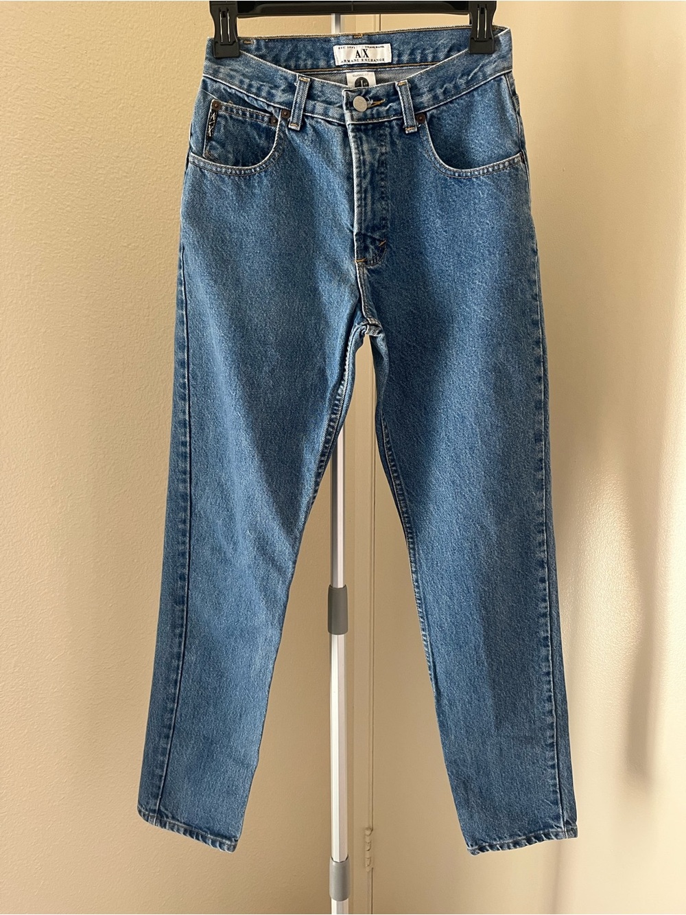Vintage AX Armani Exchange J07 Classic Fit Straight Leg Blue Jeans Size 4R